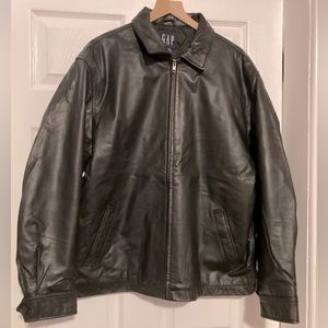 In Storage. Gap Men’s Leather Jacket Large.